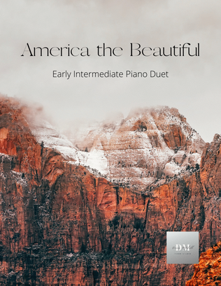 Book cover for America the Beautiful Piano Duet