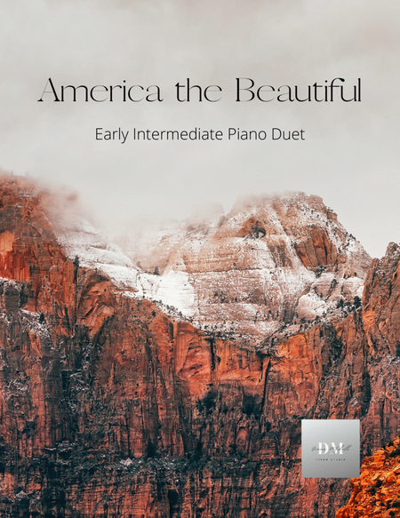 America the Beautiful Piano Duet image number null