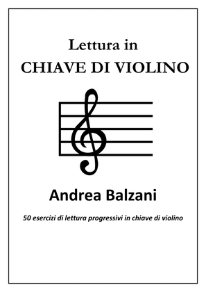 Book cover for 📄​ 50 Esercizi progressivi per la lettura in Chiave di Violino