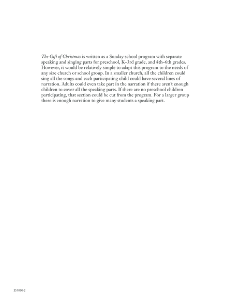 The Gift of Christmas Unison Choir scores gallery preview page 2