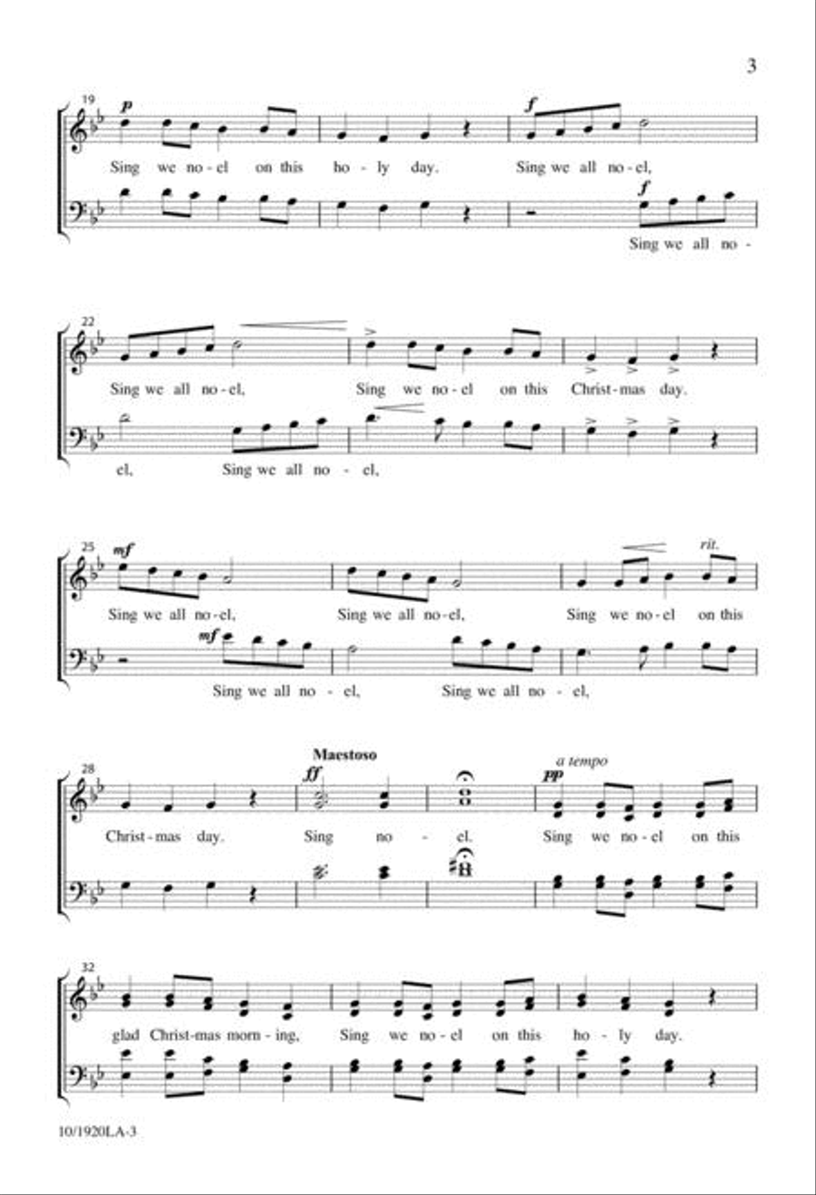Sing We Noel Sing We Noel 4-Part scores gallery preview page 3