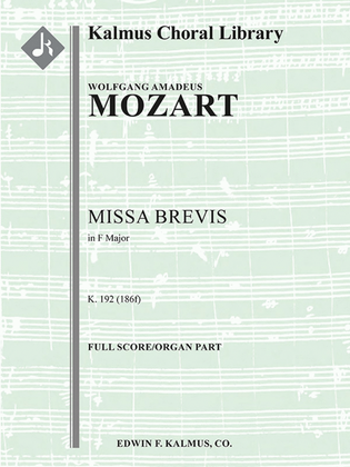 Missa Brevis in F, K. 192/186f