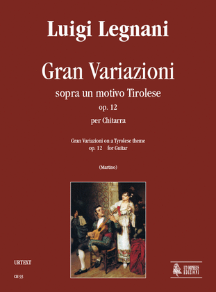 Book cover for Gran Variazioni on a Tyrolese theme Op. 12 for Guitar