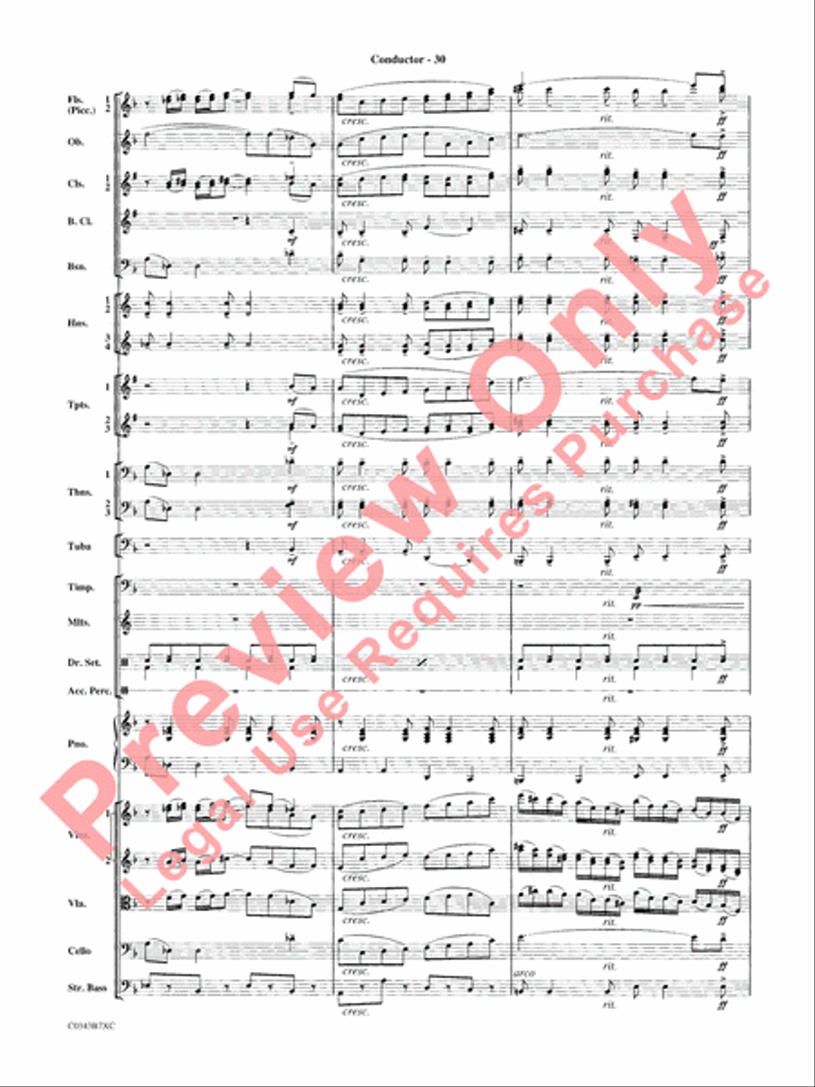 A Tribute to Henry Mancini Full Orchestra scores gallery preview page 33