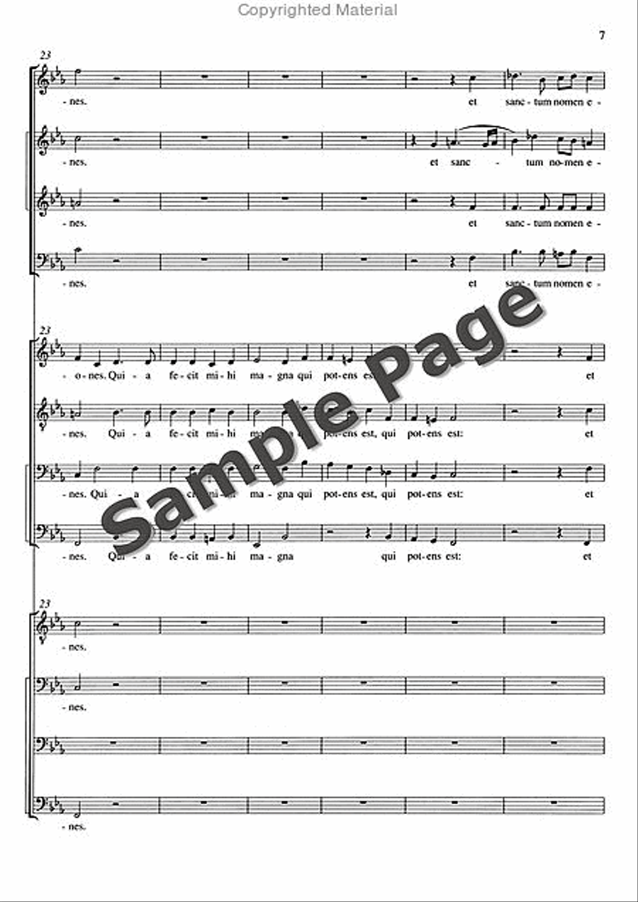 Magnificat Magnificat Mixed Choir scores gallery preview page 8