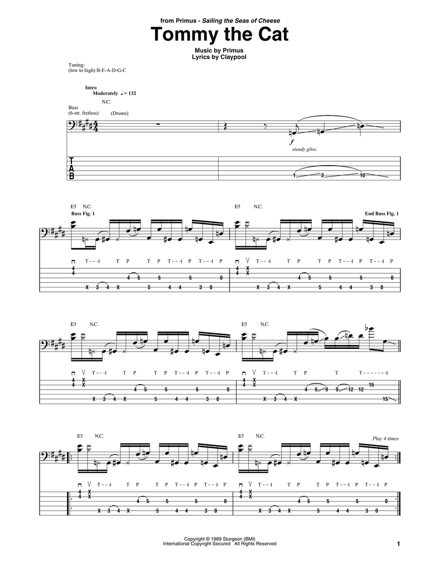 Tommy The Cat Acoustic Guitar scores gallery preview page 1