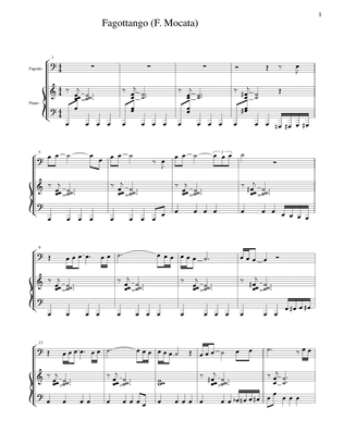 Fagottango (F. Mocata) Tango for bassoon and piano