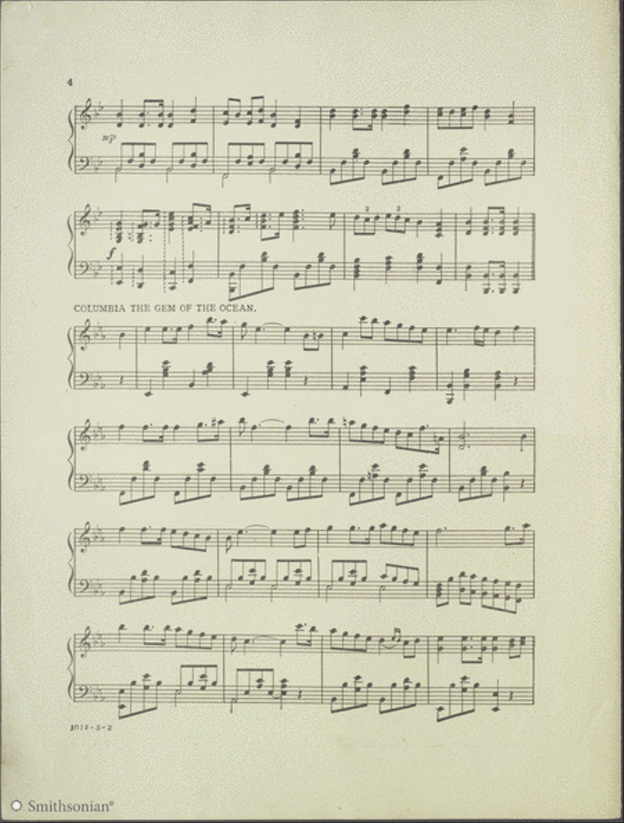 Patriotic Medley (National Airs) Piano Solo scores gallery preview page 4