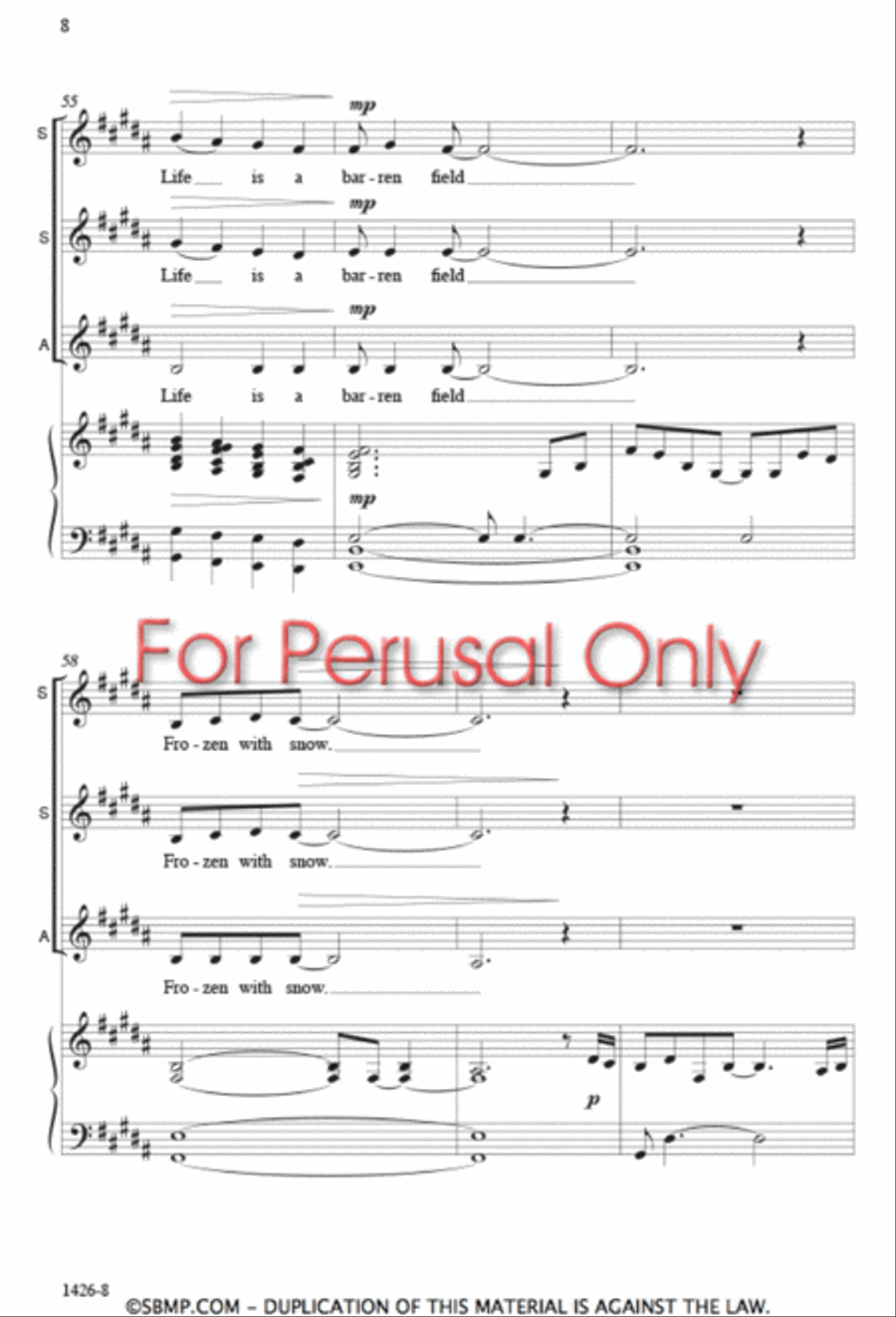 Hold Fast to Dreams - SSA Octavo SSA scores gallery preview page 7