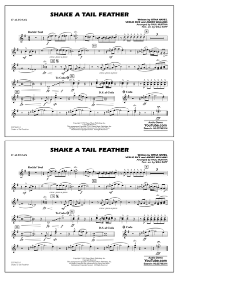 Shake a Tail Feather (arr. Paul Murtha) - Eb Alto Sax