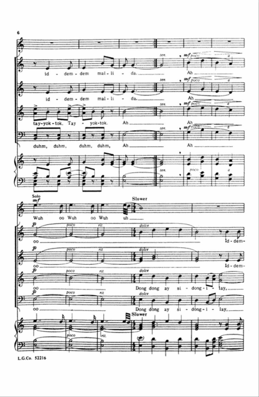 Iddem-dem Mallida Iddem-dem Mallida Choir scores gallery preview page 4