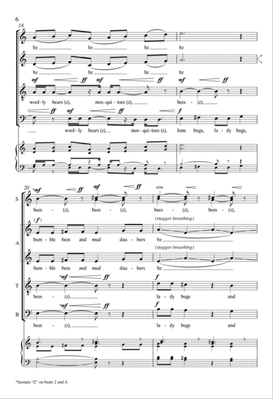 Due South: 3. Bugs 4-Part scores gallery preview page 5