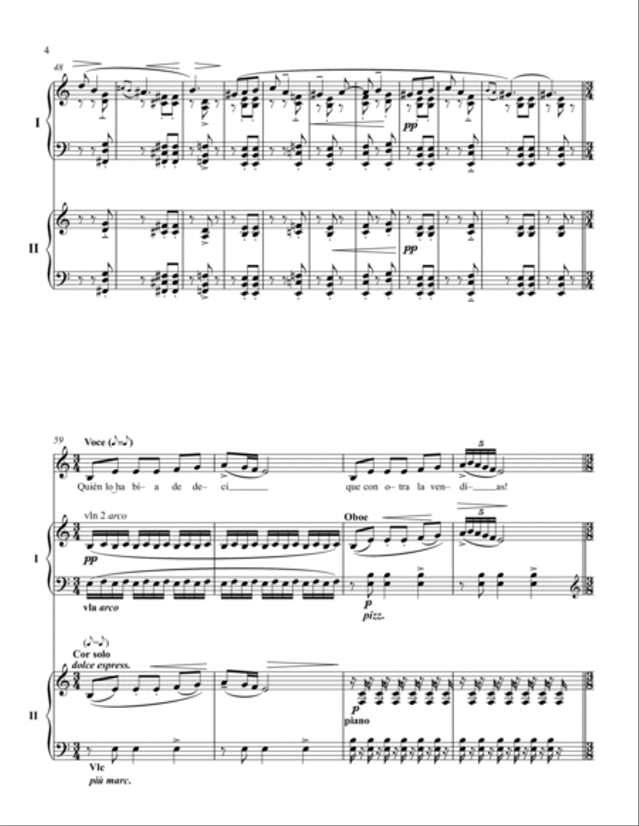 ELAMOR BRUJO DANZA DEL JUEGO DE AMOR Chamber Music scores gallery preview page 4