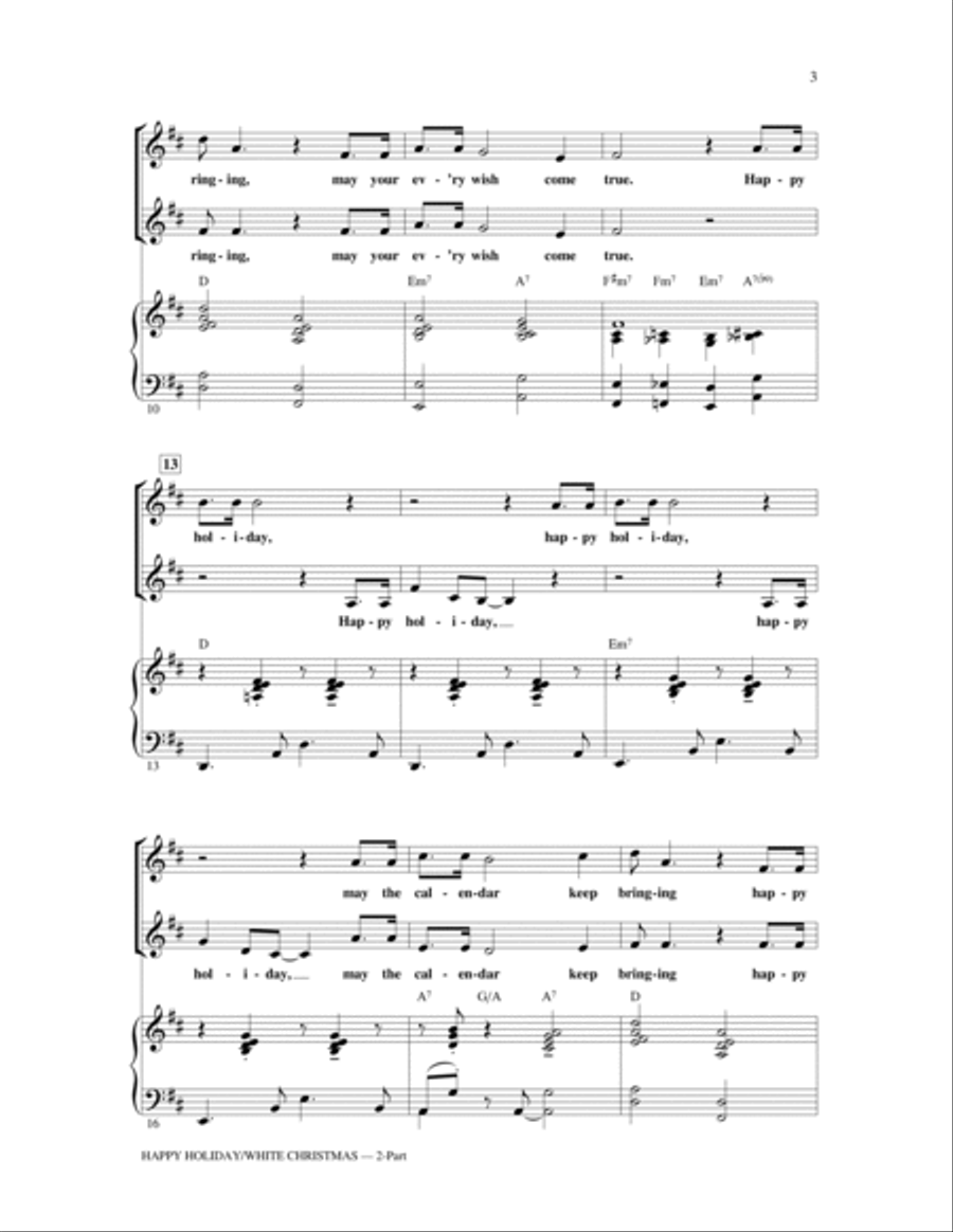 Happy Holiday (arr. Ed Lojeski) 2-Part scores gallery preview page 2