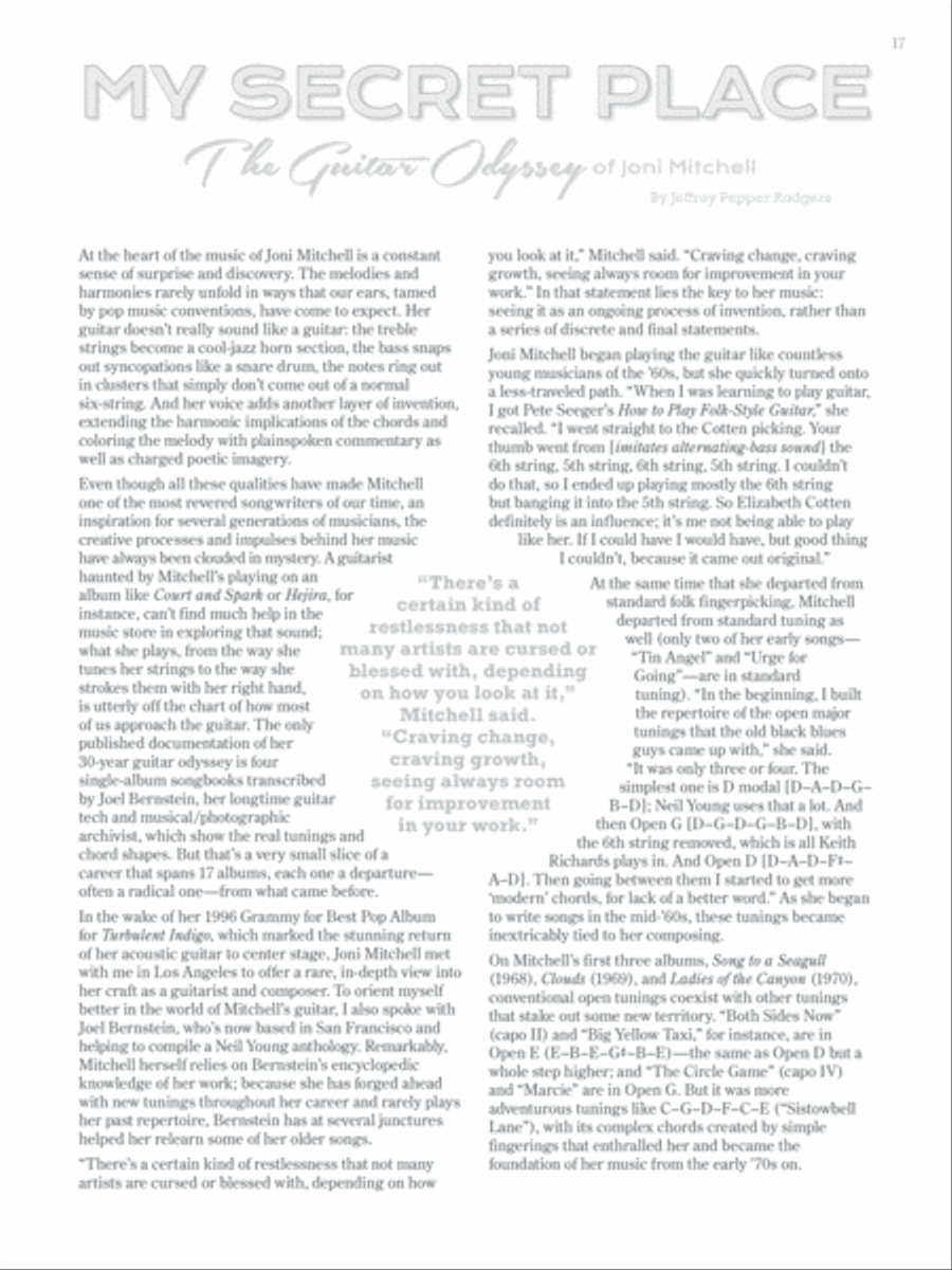 Joni Mitchell -- Complete So Far Acoustic Guitar scores gallery preview page 6