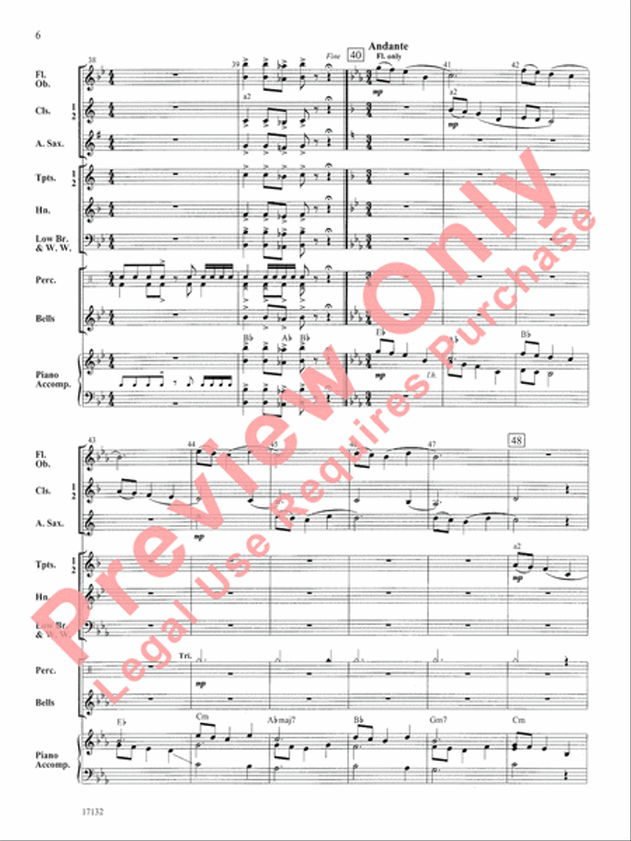 Bryce Canyon Overture Concert Band scores gallery preview page 7