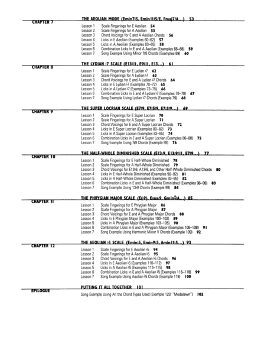Frank Gambale -- Improvisation Made Easy Electric Guitar scores gallery preview page 3
