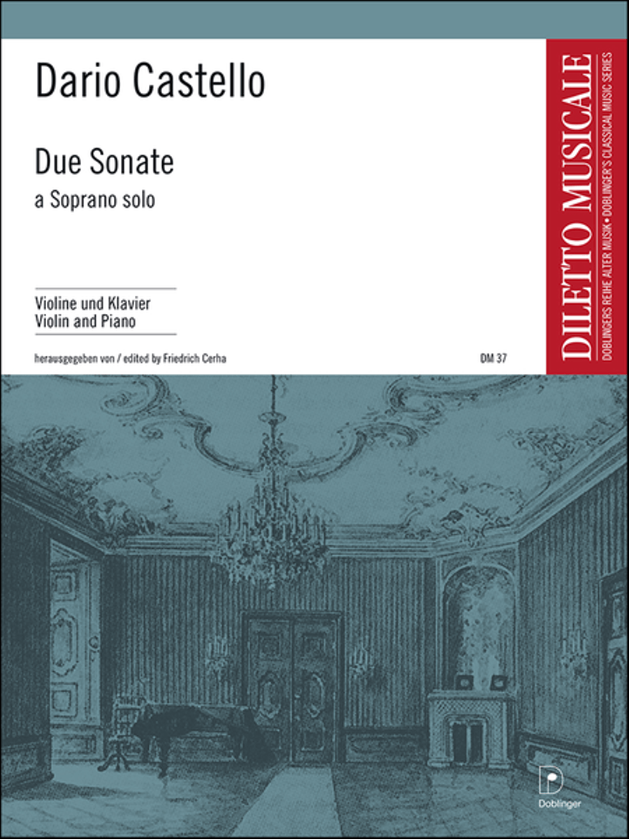 Due Sonate a Soprano solo in a und d Violin Solo scores gallery preview page 1