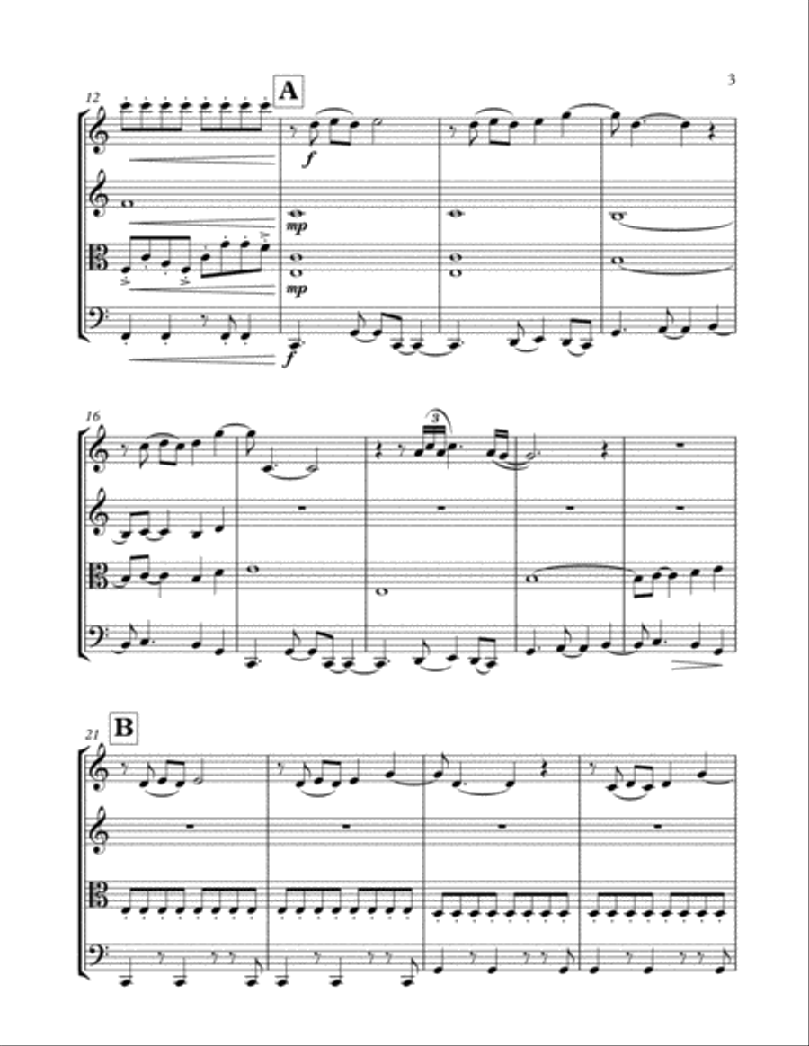 Yellow String Quartet scores gallery preview page 3