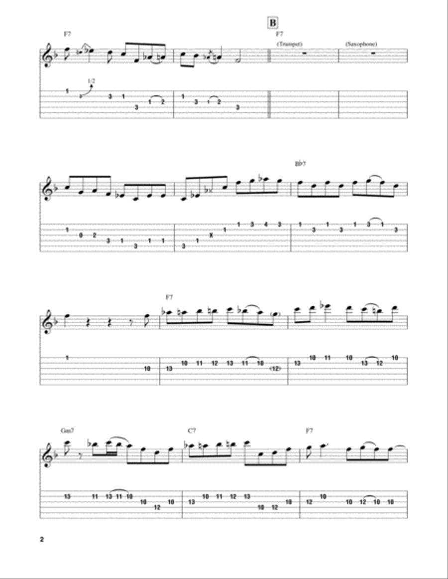 Royal Garden Blues Electric Guitar scores gallery preview page 2