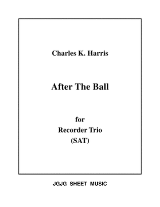 After The Ball for Recorder Trio