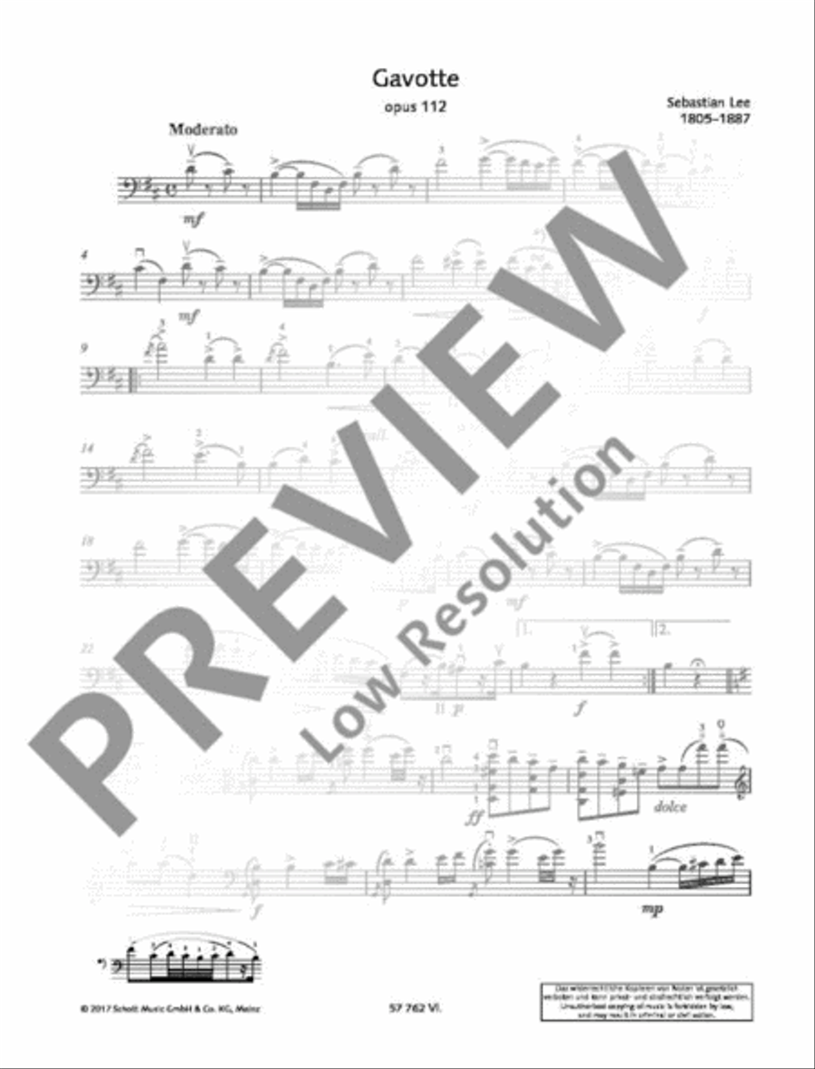 Gavotte Piano Accompaniment scores gallery preview page 13