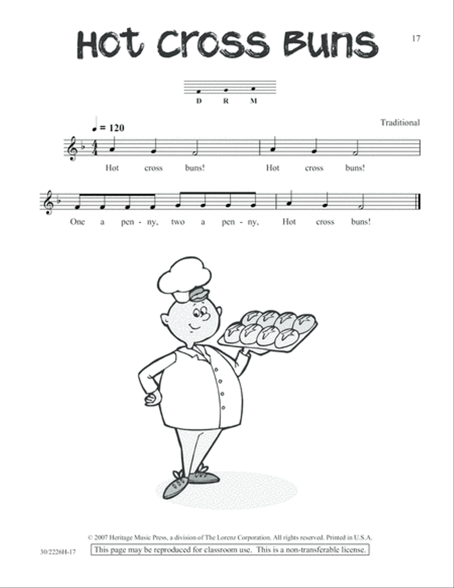 One-A-Day Warm-Ups for Orff Instruments Unison Choir scores gallery preview page 18