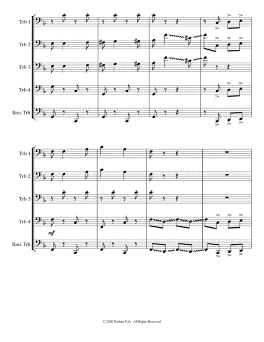 Mr. Trombonology Brass Ensemble scores gallery preview page 5