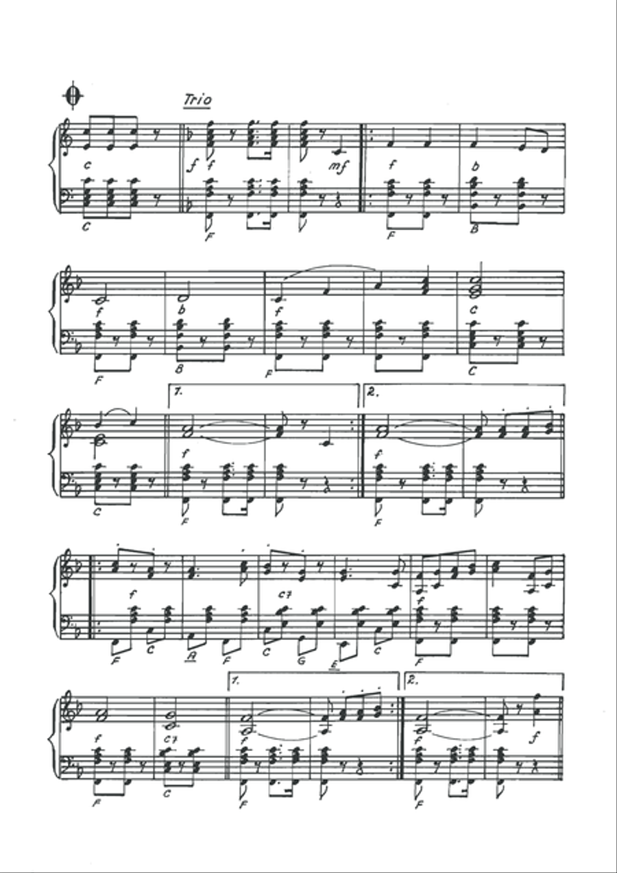 Schwendaer Jagermarsch Accordion scores gallery preview page 4