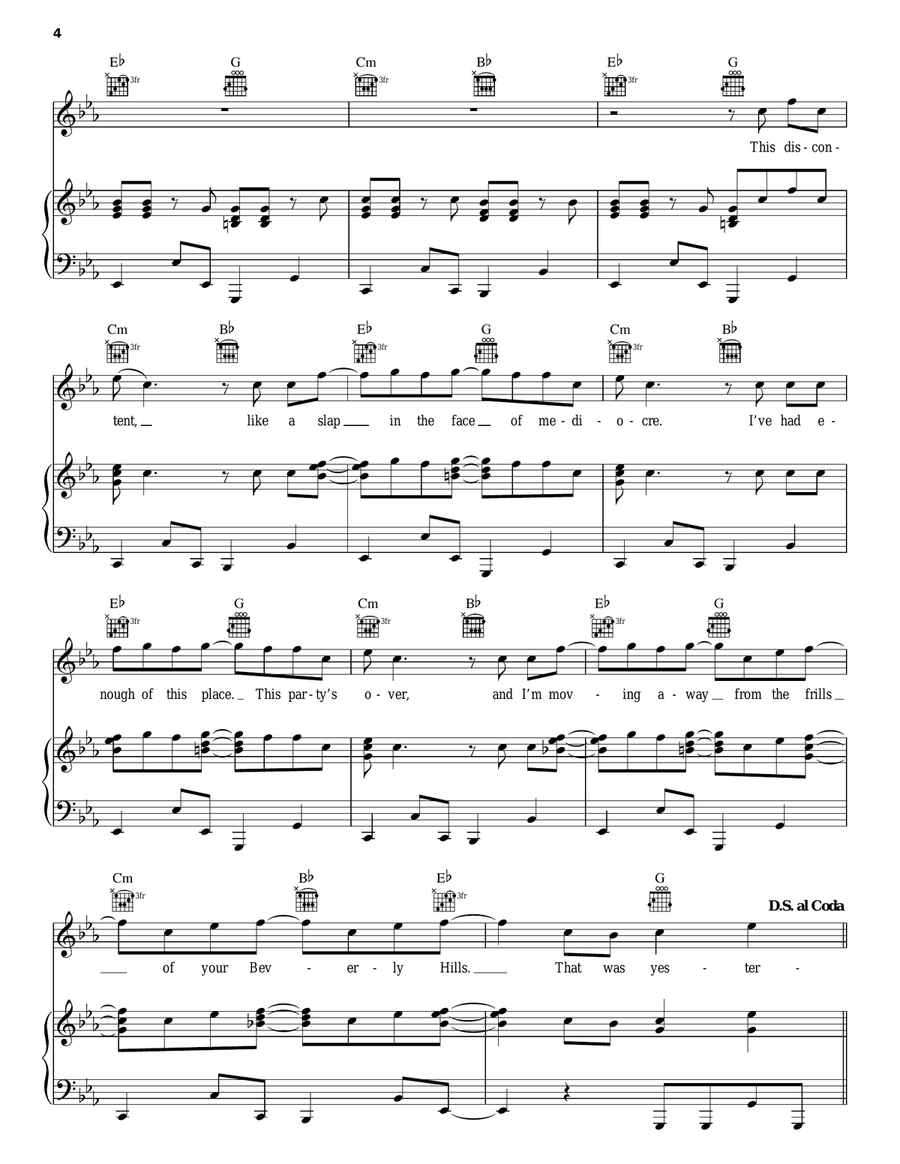 Never Going Back To OK Never Going Back To OK Piano, Vocal, Guitar scores gallery preview page 4