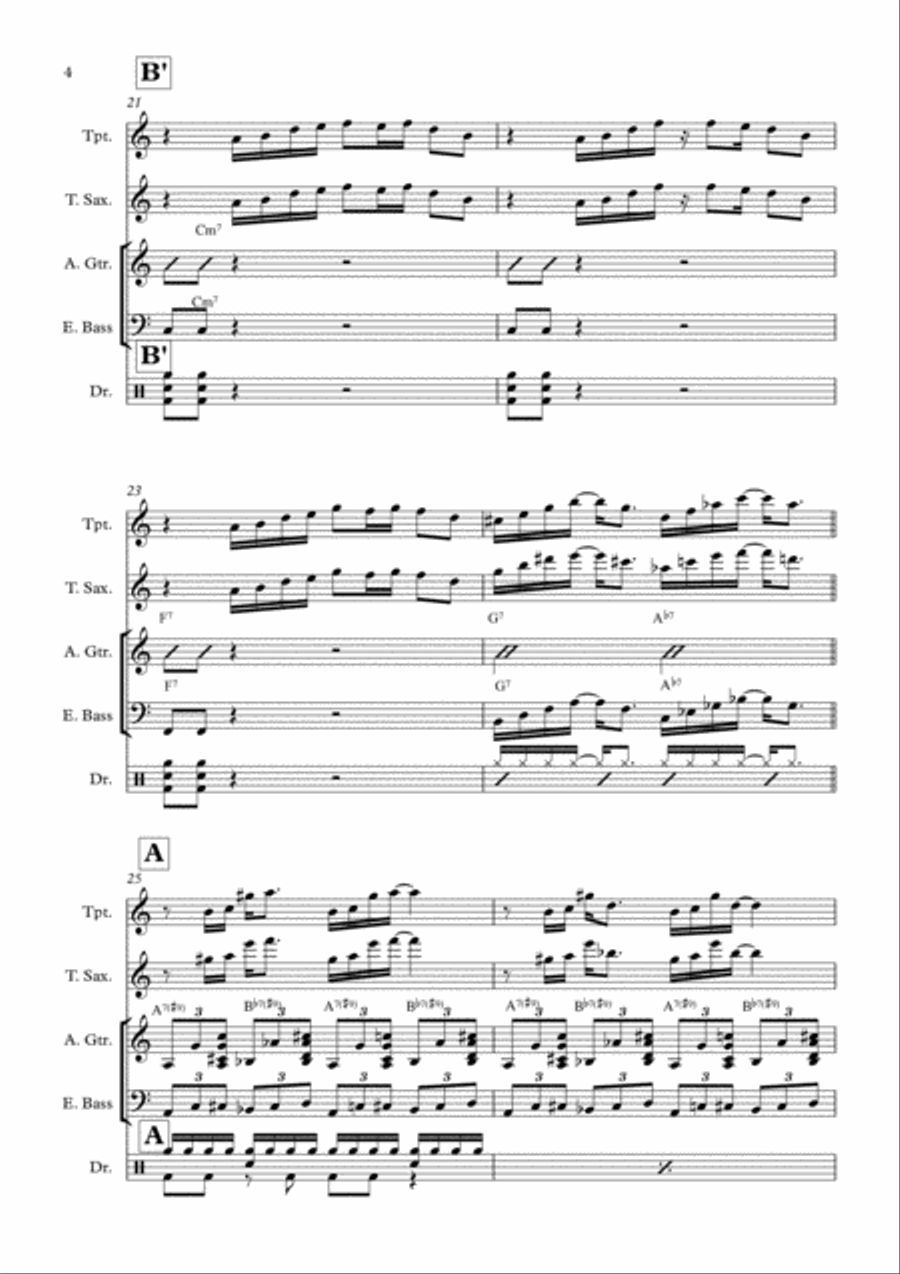 Epistrophy Small Ensemble scores gallery preview page 4