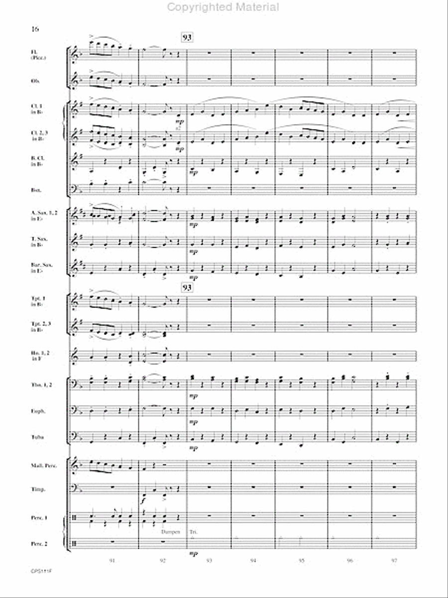 The Old Red Mill Concert Band scores gallery preview page 17