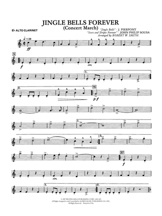 Jingle Bells Forever (Concert March): E-flat Alto Clarinet