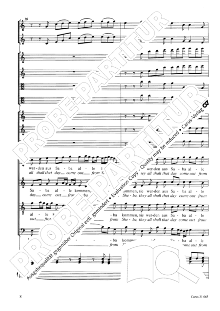 They all shall day come out from Sheba (Sie werden aus Saba alle kommen) TB scores gallery preview page 9