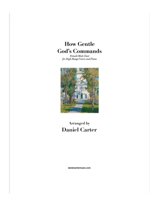 How Gentle God's Commands, Vocal Duet for High Voices