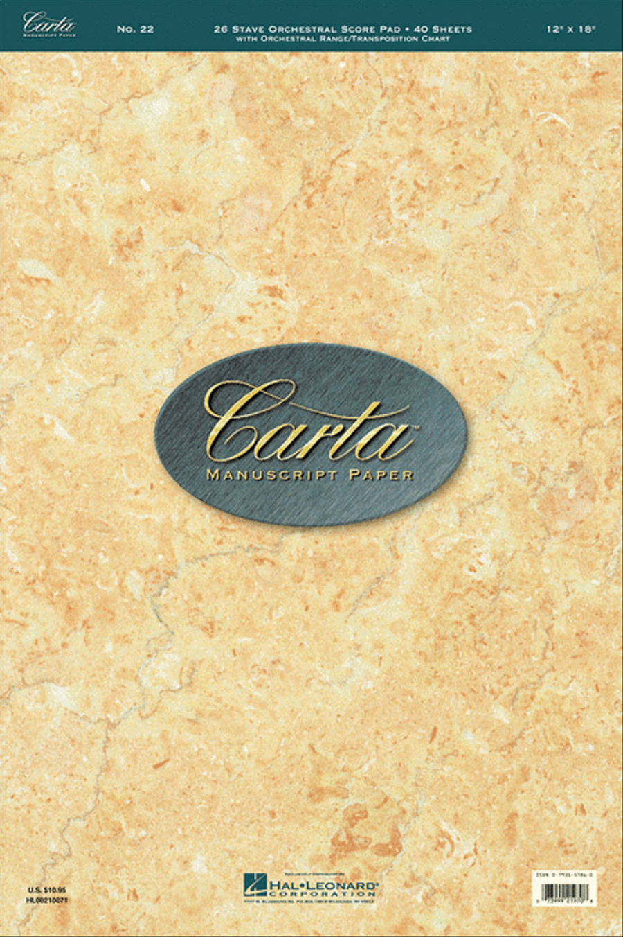 Carta Manuscript Paper No. 22 – Professional Staff Paper scores gallery preview page 1
