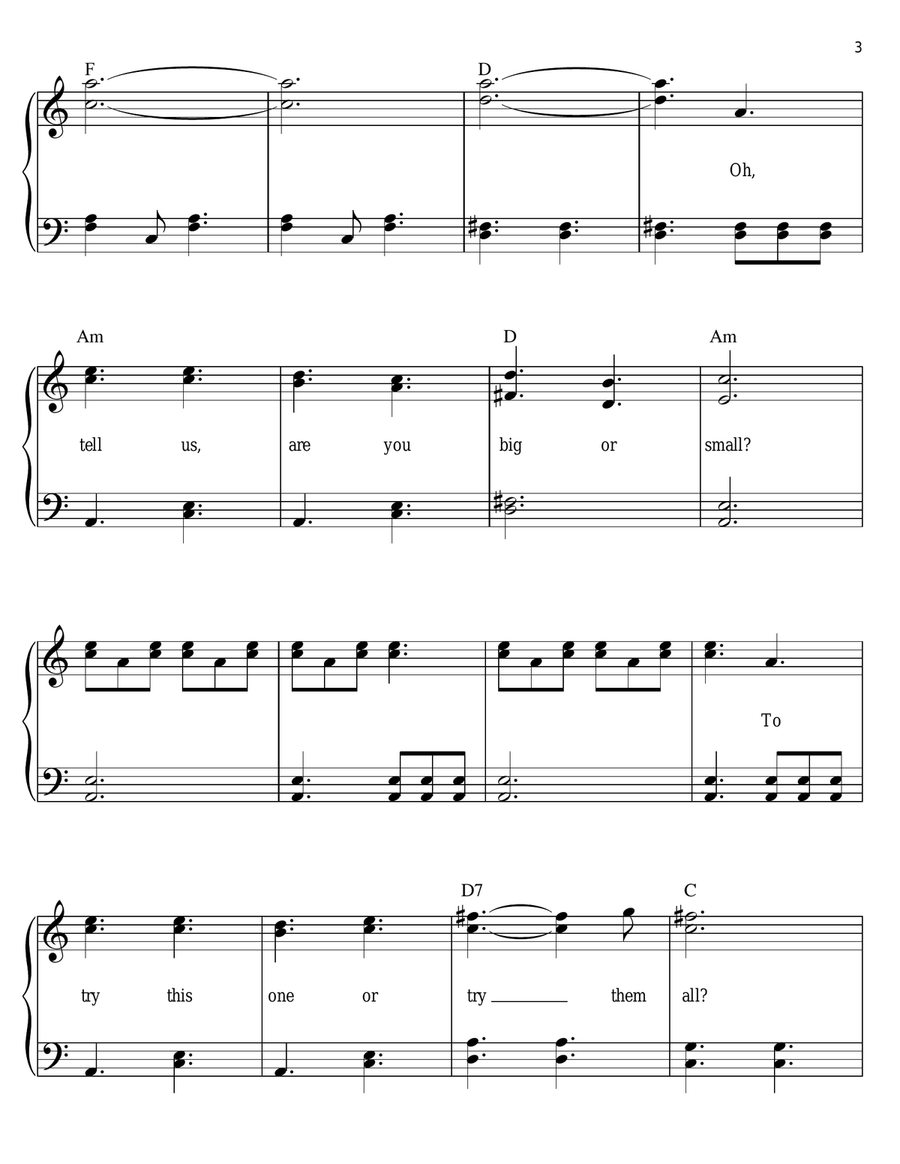 Alice's Theme Alice's Theme Easy Piano scores gallery preview page 3