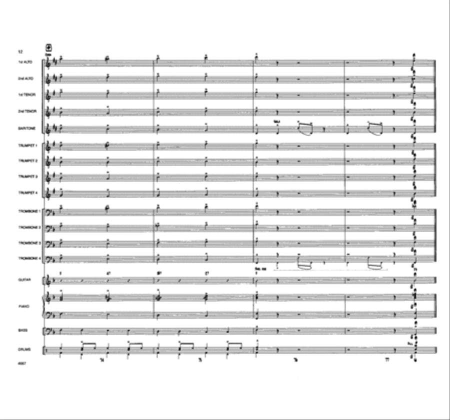When the Saints Come Swingin' In Jazz Ensemble scores gallery preview page 11