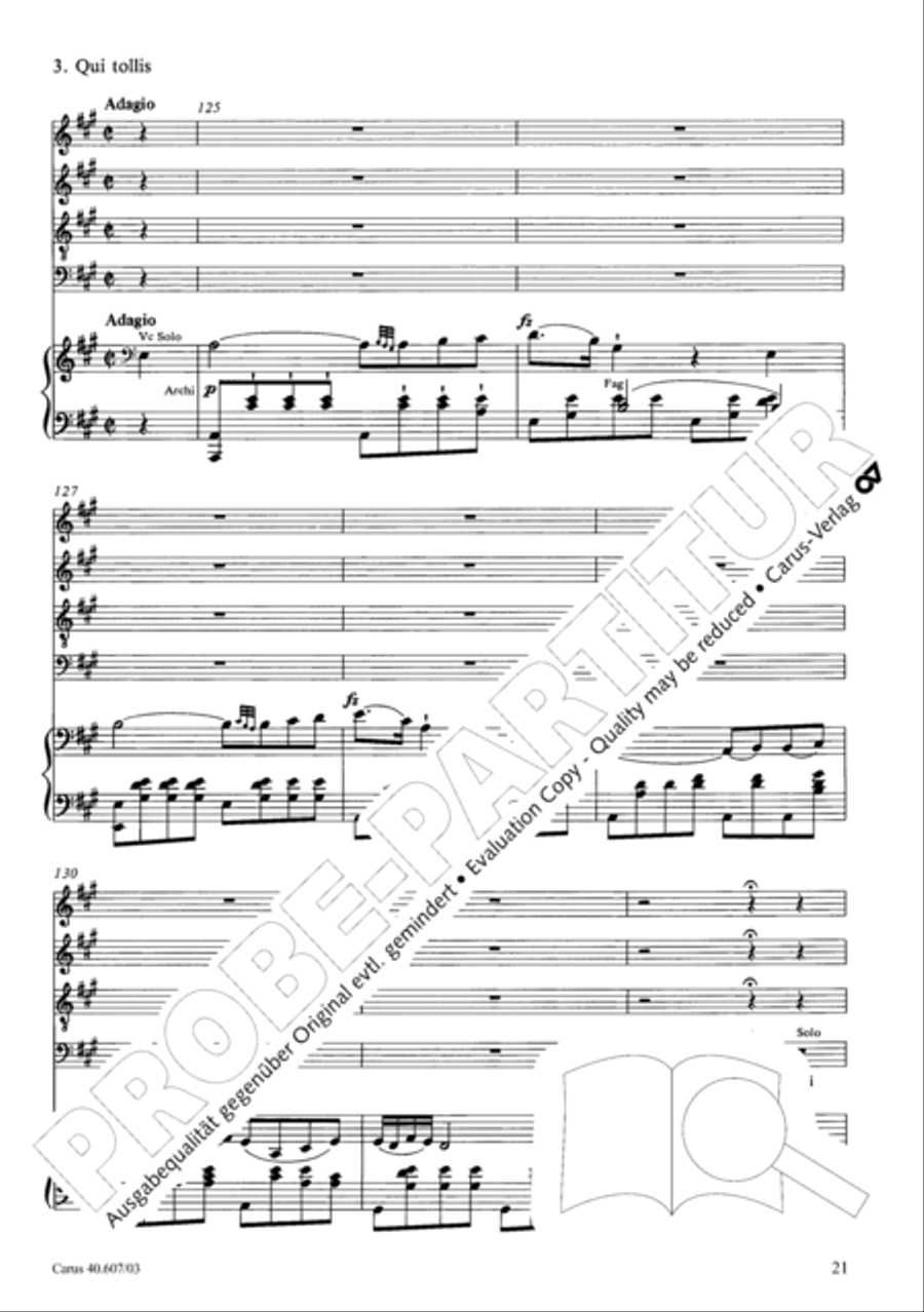Mass in time of war (Missa in tempore belli) 4-Part scores gallery preview page 28