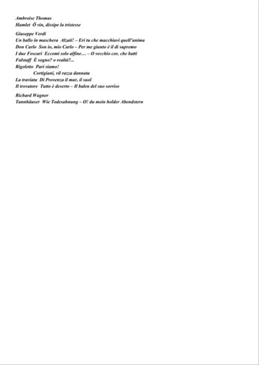 Ricordi Opera Anthology Baritone Horn scores gallery preview page 5