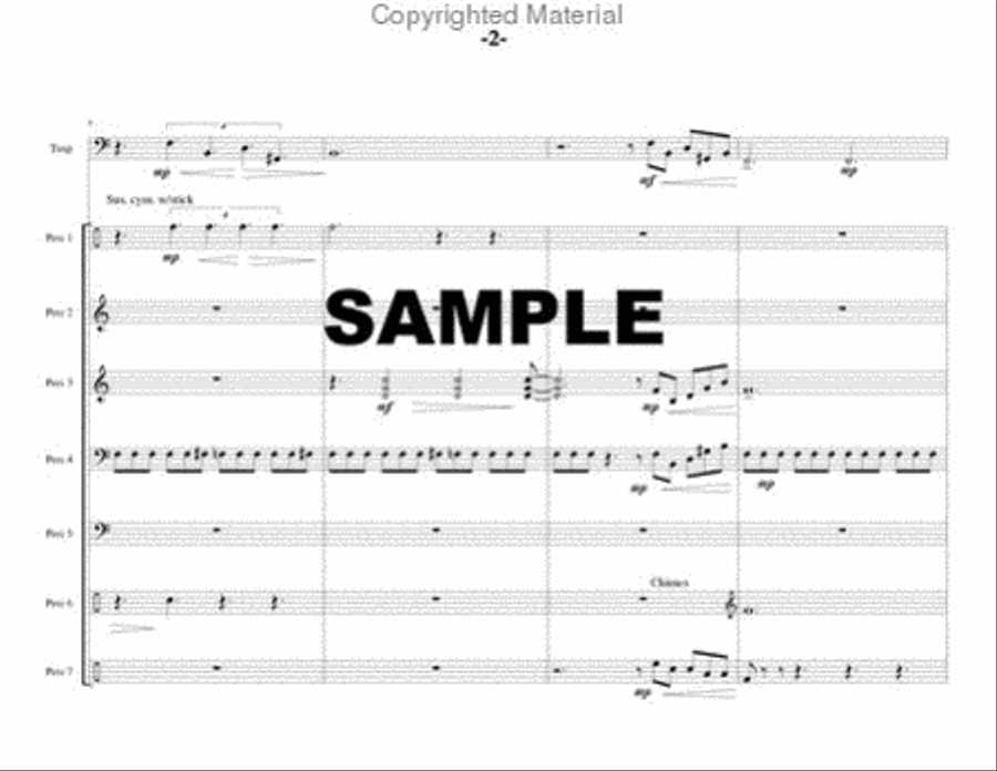 Concert Piece for Timpani & Percussion Ensemble Percussion Ensemble scores gallery preview page 3