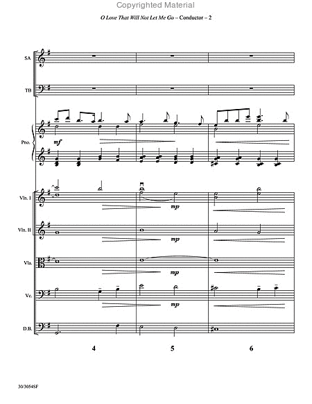 O Love That Will Not Let Me Go - Instrumental Ensemble Score and Parts