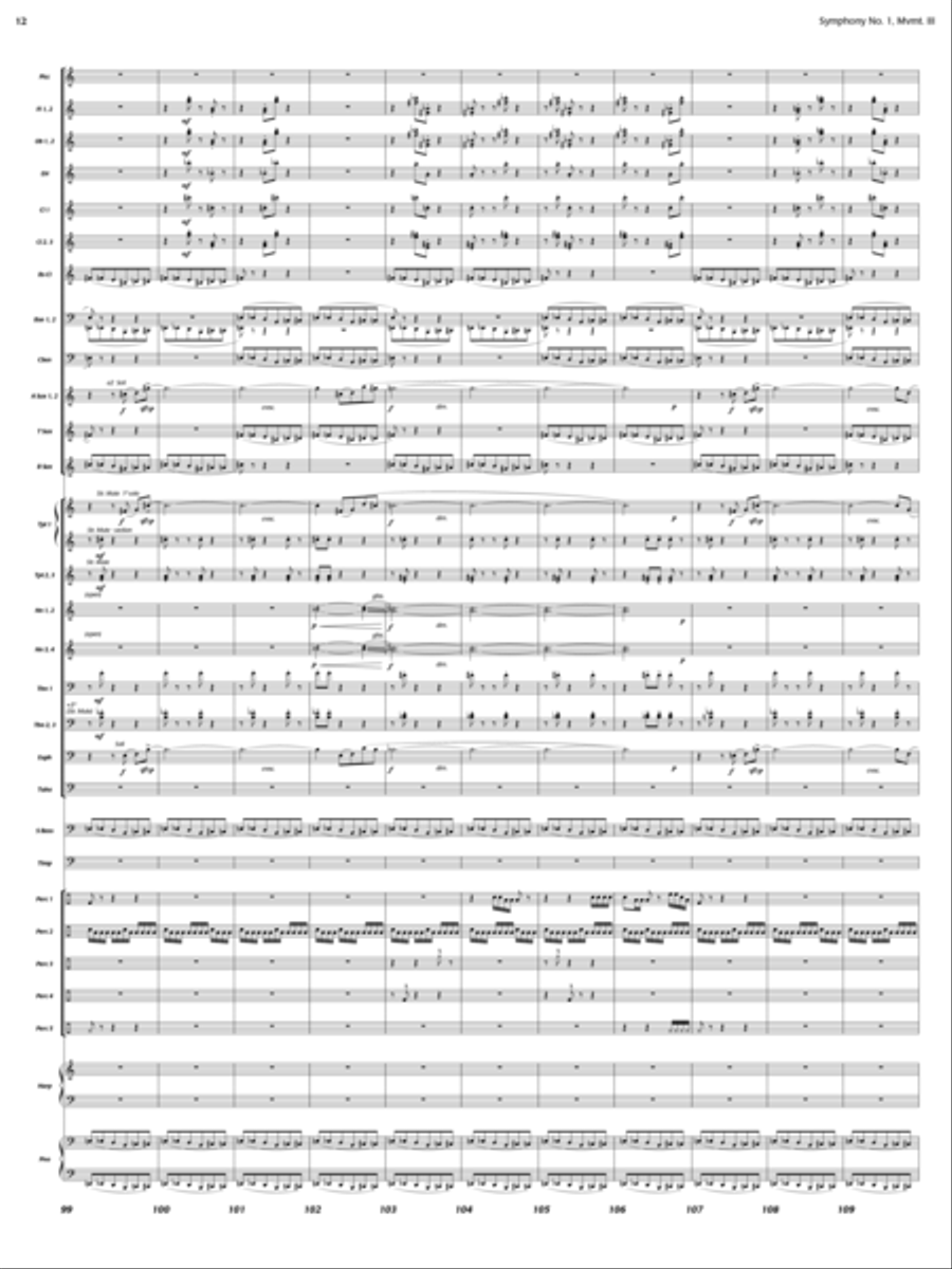And the Earth Trembled (Symphony 1, New Day Rising, Mvt. III) Concert Band scores gallery preview page 11