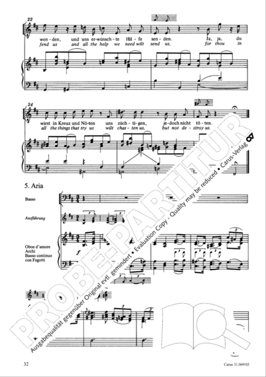 Praise the Lord, O my spirit (Lobe den Herrn, o meine Seele) 4-Part scores gallery preview page 32