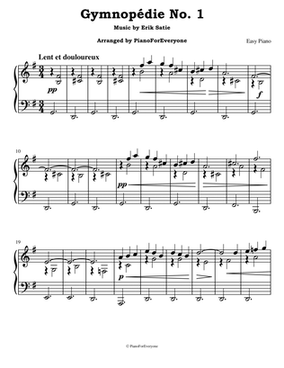 Gymnopédie No. 1 - Satie (Easy Piano)