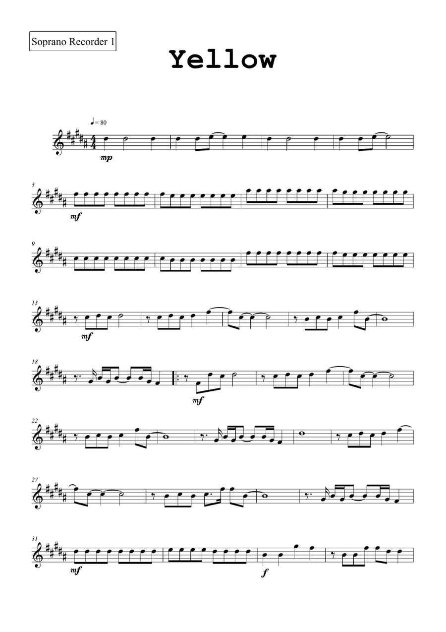 Yellow Woodwind Duet scores gallery preview page 4
