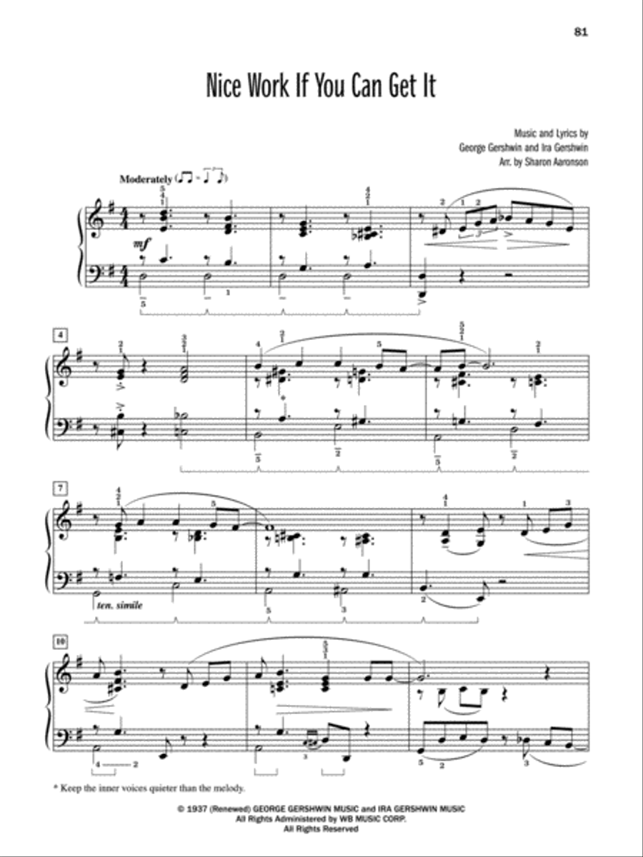 Top 10 Broadway, Classical, Jazz & Movies Piano Solo scores gallery preview page 5