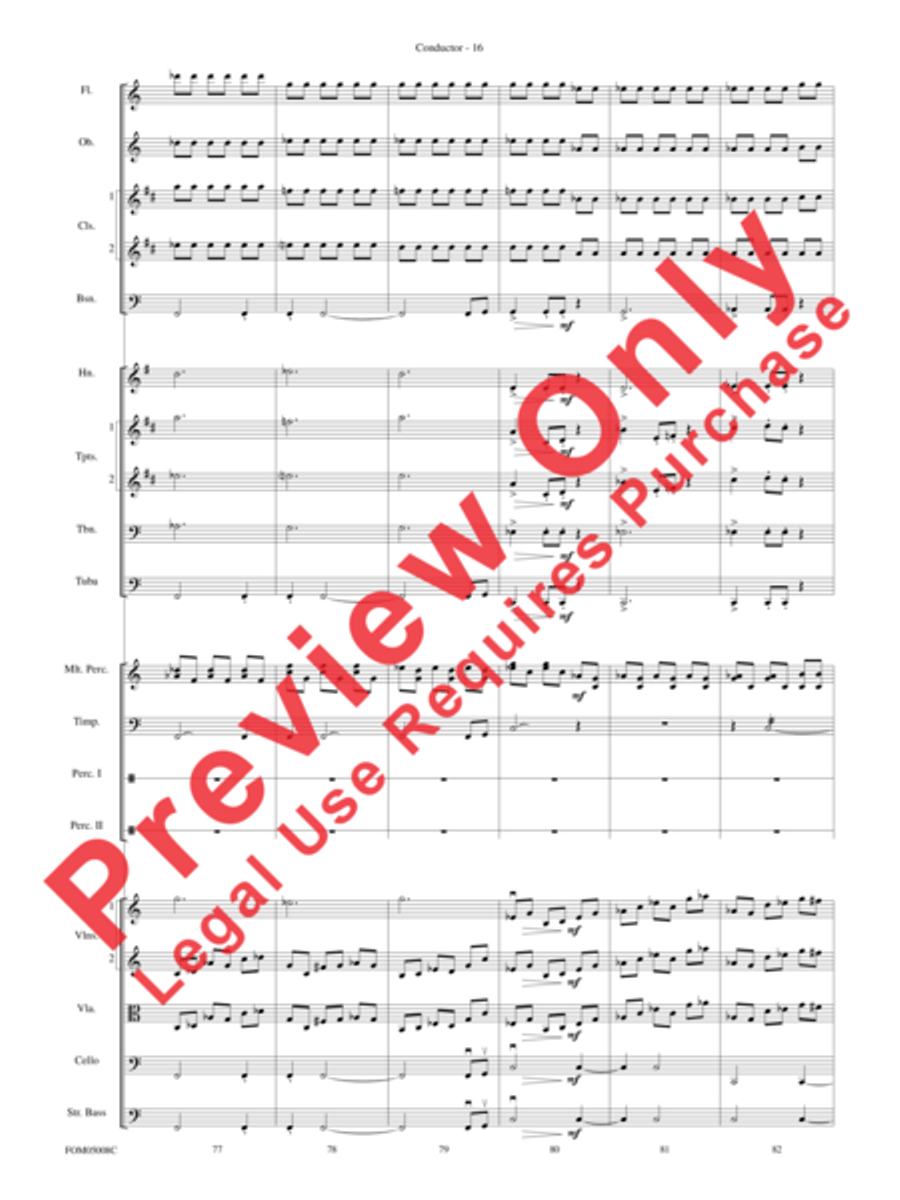 Battle of the Heroes (from Star Wars: Episode III Revenge of the Sith) Full Orchestra scores gallery preview page 46
