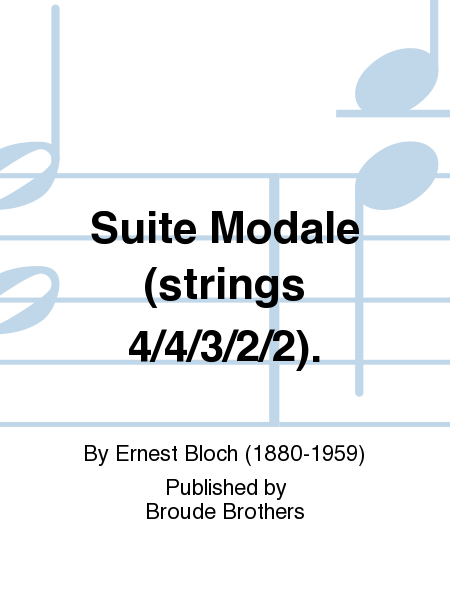 Suite Modale (strings 4/4/3/2/2).