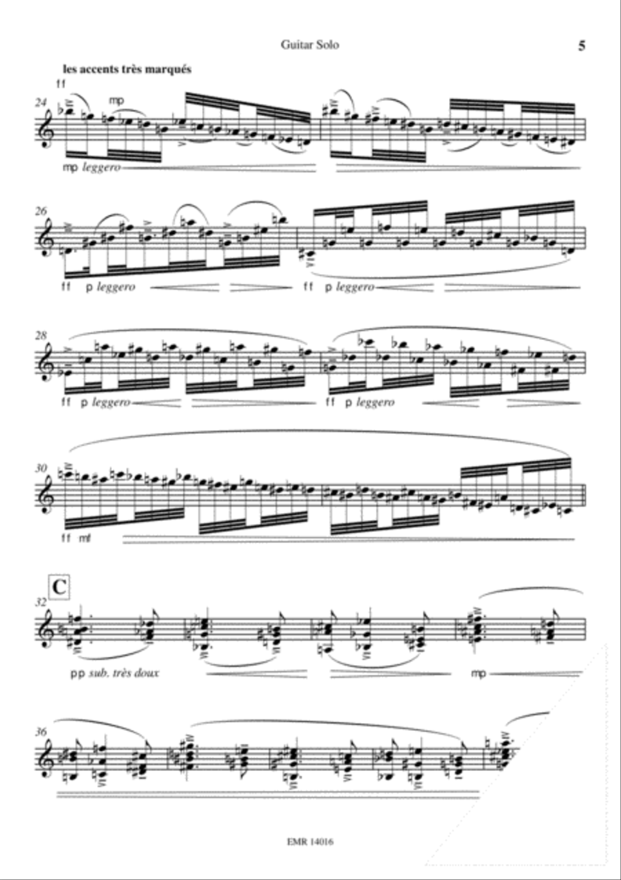 Sonata Granadina Classical Guitar scores gallery preview page 5